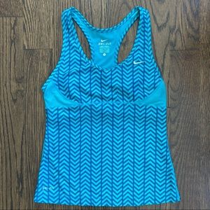 Nike Teal Dri-Fit Racerback Workout Tank, Small